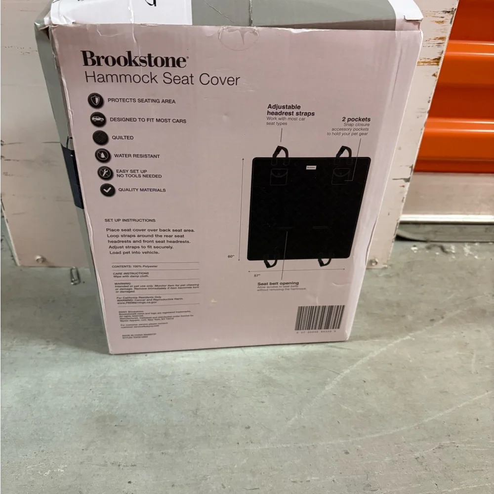 Brookstone Black Hammock Seat Cover